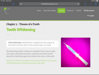 In Lesson 3 - Teeth Whitening